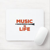Musik ist das Leben Mousepad (Mit Mouse)