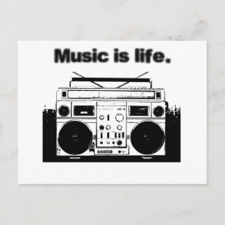 Musik ist das Leben Postkarte