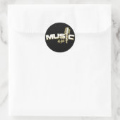 Musik ist das Leben Sticker (Tasche)