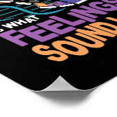 Musik ist das, was Gefühle hören Poster (Ecke)