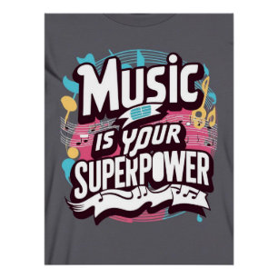 Musik ist deine Superkraft Option 2 Poster