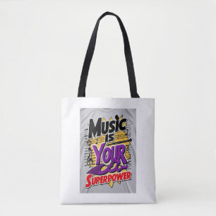 Musik ist deine Superkraft Tasche
