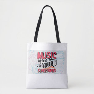 Musik ist deine Superkraft Tasche