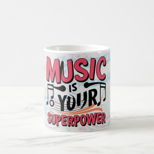 Musik ist deine Supermacht Kaffeetasse (Mittel)