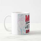 Musik ist deine Supermacht Kaffeetasse (Links)