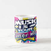 Musik ist deine Supermacht Kaffeetasse (Mittel)