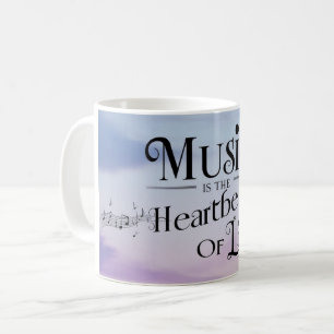 Musik ist der Herzschlag des Lebens 2 Kaffeetasse