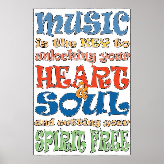 Musik ist der Schlüssel Poster (Vorne)