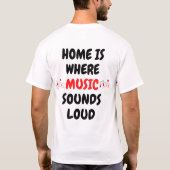 Musik ist der Schlüssel zum Glück T-Shirt (Rückseite)