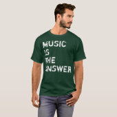 Musik ist die Answer DJ Premium T-Shirt (Vorne ganz)