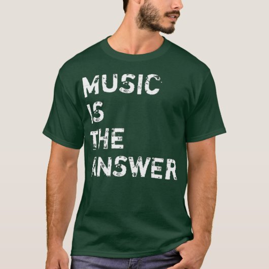Musik ist die Answer DJ Premium T-Shirt (Vorderseite)