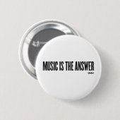 Musik ist die Antwort Button (Vorne & Hinten)