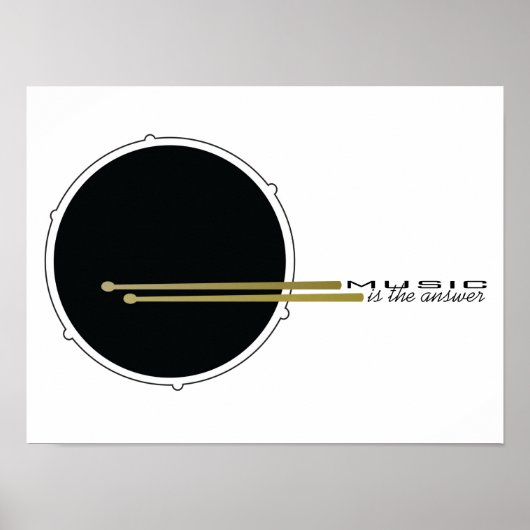 Musik ist die Antwort Poster (Vorne)