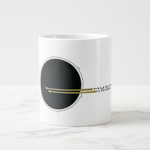 Musik ist die Antwort, Trommel Inspirierendes Zita Jumbo-Tasse