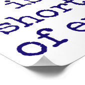 Musik ist die Kurzform - Musikangebot Poster (Ecke)