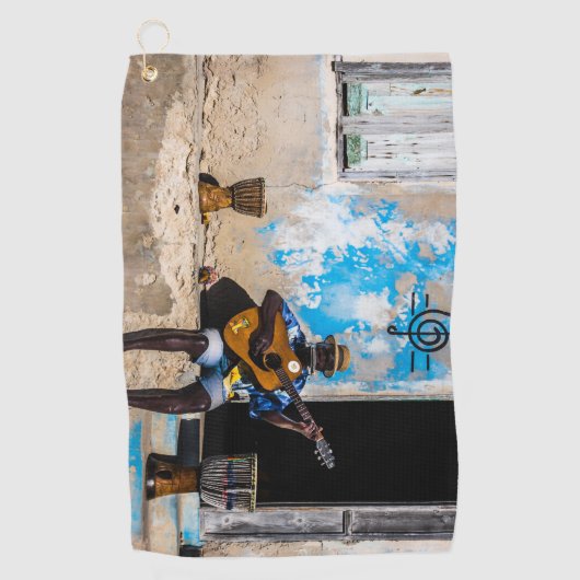 Musik ist die Medizin des Geistes Golfhandtuch (Vorderseite)