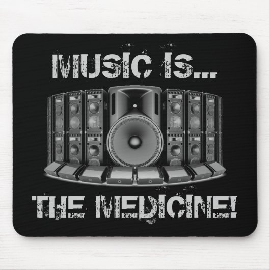 MUSIK IST DIE MEDIZIN! MOUSEPAD (Vorne)
