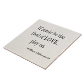 Musik ist die Nahrung der Fliese (Seite)