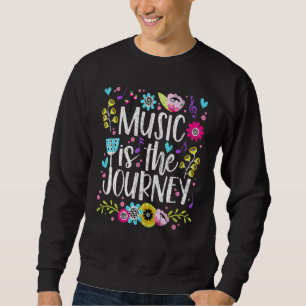 Musik ist die Reisegrafik für Musiker Sweatshirt