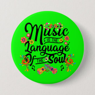 Musik ist die Sprache der Seele Button