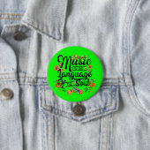 Musik ist die Sprache der Seele Button (Beispiel)