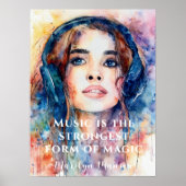 Musik ist die stärkste Form von magischem Zitat-Po Poster (Vorne)