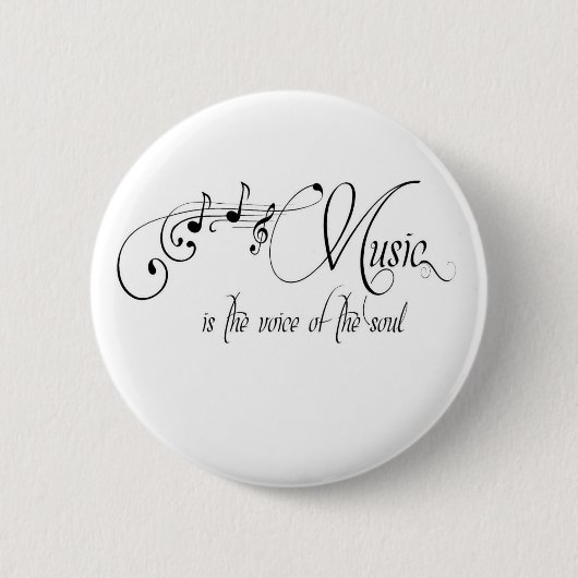 Musik ist die Stimme des Souls Button (Vorderseite)
