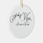 Musik ist die Stimme des Souls Keramikornament (Rechts)