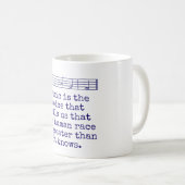 Musik ist die Stimme, die spricht - Musikangebot Kaffeetasse (VorderseiteRechts)