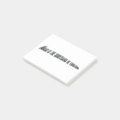 Musik ist die Verkürzung der Gefühle Post-it Klebezettel (angewinkelt)