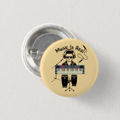 Musik ist echt button (Vorne & Hinten)