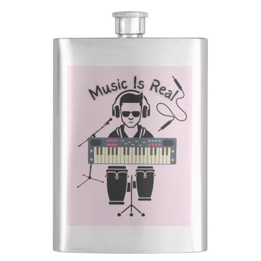 Musik ist echt flachmann (Vorderseite)