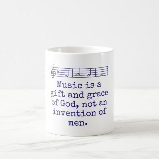 Musik ist ein Geschenk und eine Gnade - Musikangeb Kaffeetasse (Mittel)