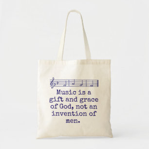 Musik ist ein Geschenk und eine Gnade - Musikangeb Tragetasche