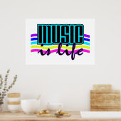 Musik ist ein Liveposter Poster (Küche)