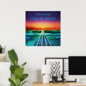 Musik ist ein Plakat "Reise zu magischen Orten" (Heimbüro)