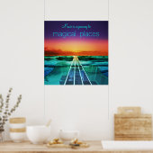 Musik ist ein Plakat "Reise zu magischen Orten" (Küche)