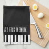 Musik ist etwas Schönes Geschirrtuch (Viertel Falte)