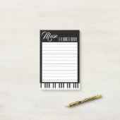 Musik ist etwas Schönes Post-it Klebezettel (Auf Schreibtisch)