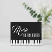 Musik ist etwas Schönes Postkarte (Stehend Vorderseite)