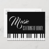 Musik ist etwas Schönes Postkarte (Vorne/Hinten)
