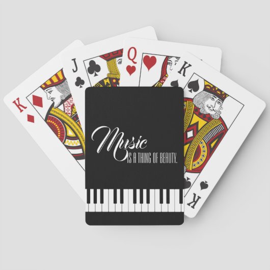 Musik ist etwas Schönes Spielkarten (Rückseite)