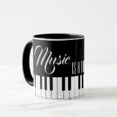 Musik ist etwas Schönes Tasse (Vorderseite Links)