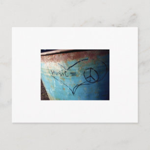 Musik ist Frieden Postkarte