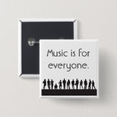 Musik ist für jeder button (Vorne & Hinten)