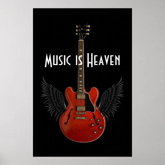 Musik ist Himmel 36 x 24 Poster (Vorne)