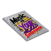 Musik ist Ihre Superpower-Option 2 Notizblock (Rechte Seite)