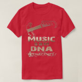 Musik ist in meinem DNA Musik-Lover-Bass-Player T-Shirt (Design vorne)