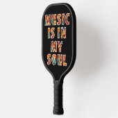 Musik ist in meinem Soul Graffiti Pickleball Schläger (Links)
