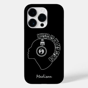 Musik ist in meinen Spin-individuelle Name-Telefon Case-Mate iPhone 14 Pro Hülle